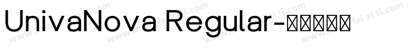 UnivaNova Regular字体转换